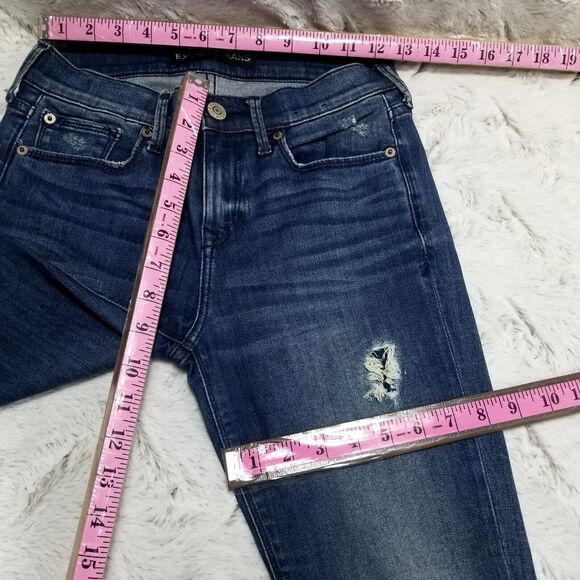 Express Jeans Womens 0R Blue Performance Stretch Legging Mid Rise Dark Wash - Picture 5 of 11